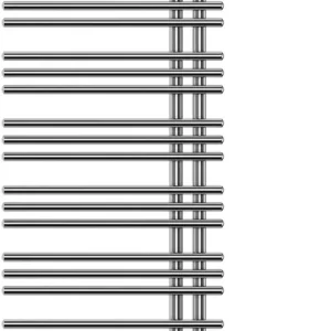 Nouvel Arrivage Radiateur de bain Zehnder Yucca Asym Chromé Résistance électrique à droite